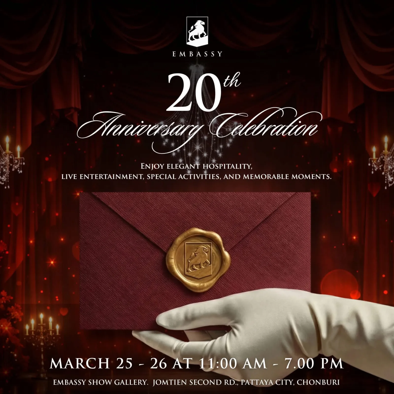 ร่วมงานฉลองครบรอบ 20 Years of Excellence: The Grand Celebration.