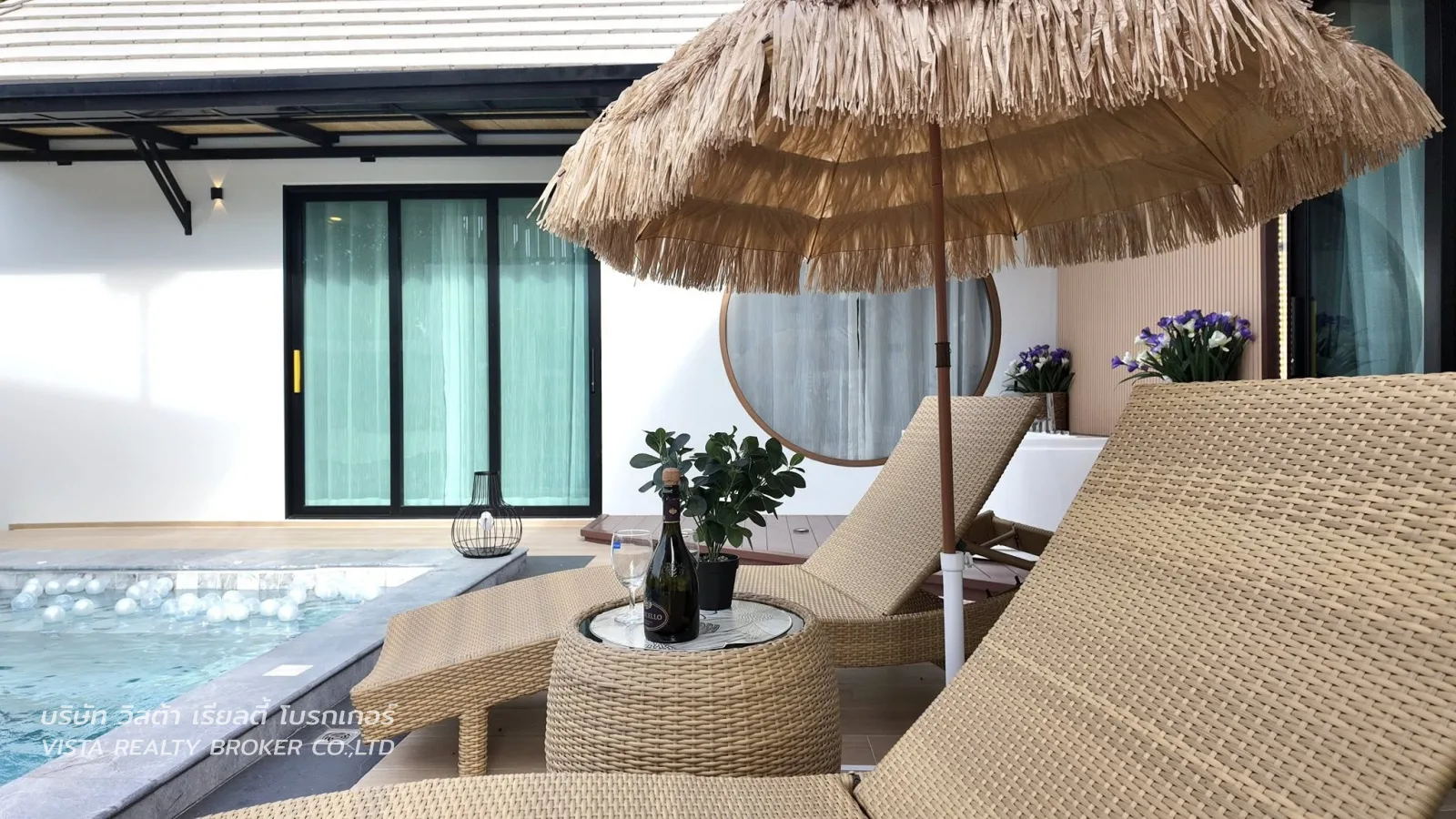 พูลวิลล่าสร้างใหม่ แปลงมุมติดถนน 3 ด้าน รายล้อมด้วยธรรมชาติและความร่มรื่น ทำเลทอง ห้วยใหญ่ พัทยา - 10