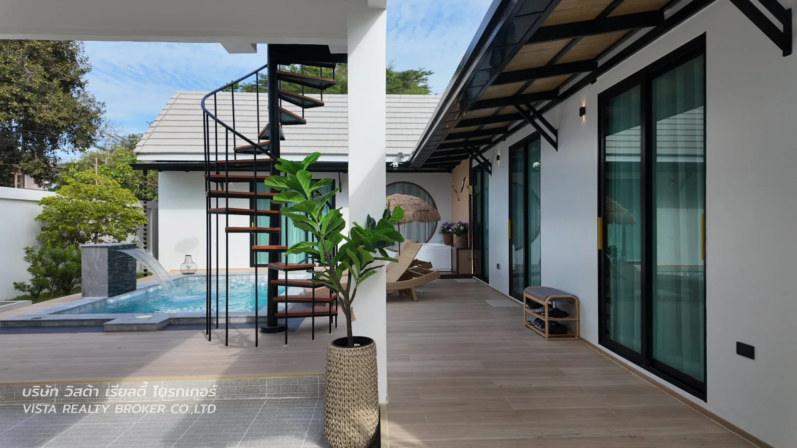 พูลวิลล่าสร้างใหม่ แปลงมุมติดถนน 3 ด้าน รายล้อมด้วยธรรมชาติและความร่มรื่น ทำเลทอง ห้วยใหญ่ พัทยา - 16