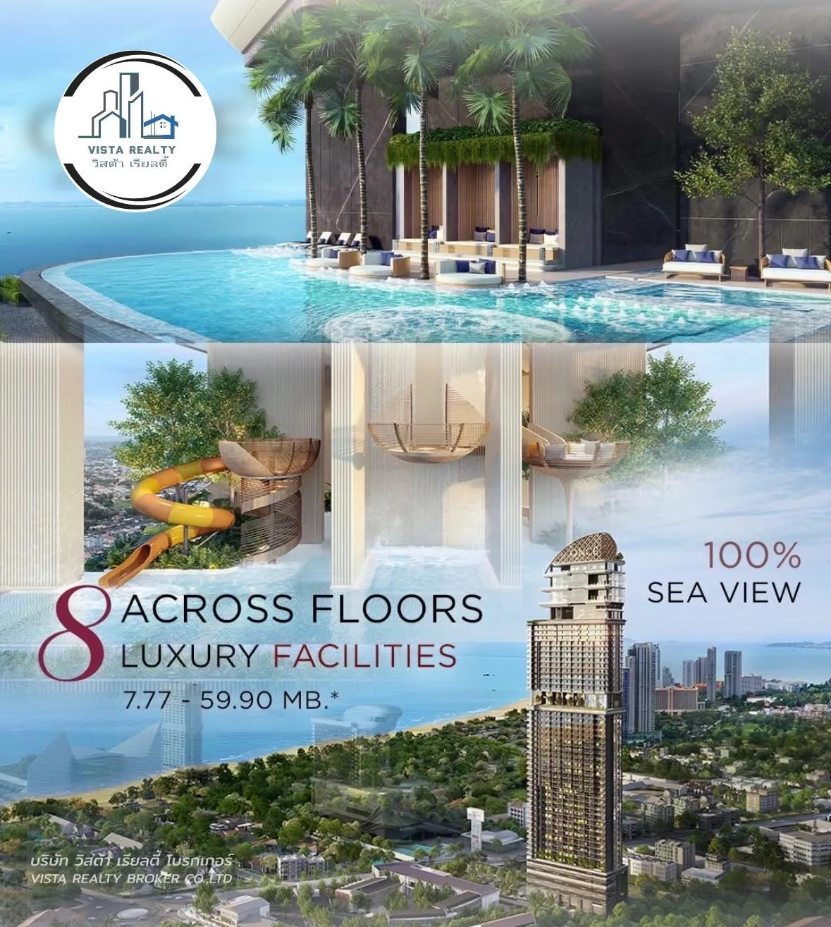 Once Wongamat คอนโดระดับ Super Luxury บนทำเลศักยภาพ ใกล้ community Again Pattaya